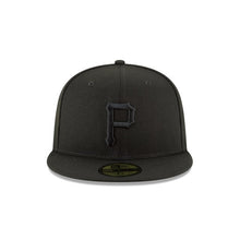 Load image into Gallery viewer, 59Fifty Pittsburgh Pirates MLB Basic Black on Black - Grey UV
