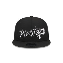 Load image into Gallery viewer, 9Fifty Pittsburgh Pirates Trucker Snapback by New Era Black - Black UV
