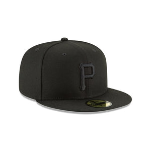 59Fifty Pittsburgh Pirates MLB Basic Black on Black - Grey UV