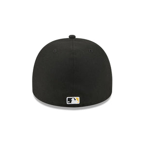 59Fifty A-Frame Pittsburgh Pirates Black Barbed Wire Pre Curved Fitted Hat - Gray UV