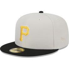 Load image into Gallery viewer, 59Fifty Pittsburgh Pirates World Class Stone/Black - Grey UV
