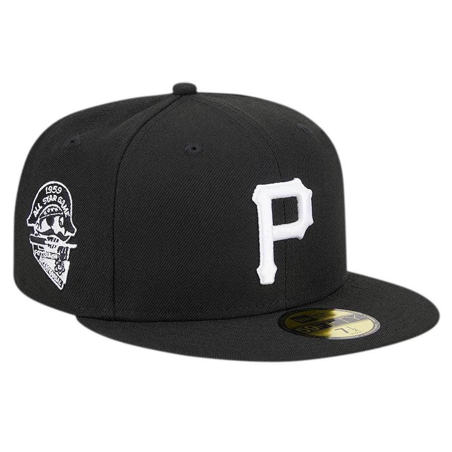 Men's New Era 59Fifty Pittsburgh Pirates 1959 ASG Black/White Fitted - Gray UV