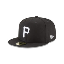 Load image into Gallery viewer, 59Fifty Pittsburgh Pirates MLB Basic Black/White - Grey UV
