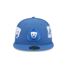 Load image into Gallery viewer, 59Fifty New Era Liga MX Club de Futbol Pumas UNAM Indigo - Gray UV
