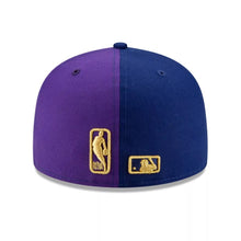 Load image into Gallery viewer, 59Fifty Los Angeles Dodgers and Lakers 2020 Dual Champions New Era Fitted Hat - Blue/Purple UV
