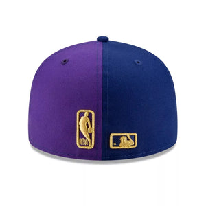 59Fifty Los Angeles Dodgers and Lakers 2020 Dual Champions New Era Fitted Hat - Blue/Purple UV