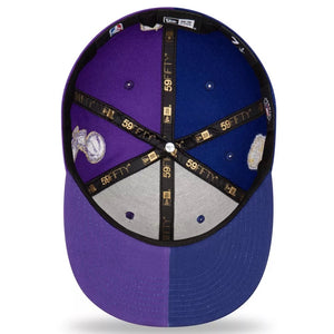 59Fifty Los Angeles Dodgers and Lakers 2020 Dual Champions New Era Fitted Hat - Blue/Purple UV