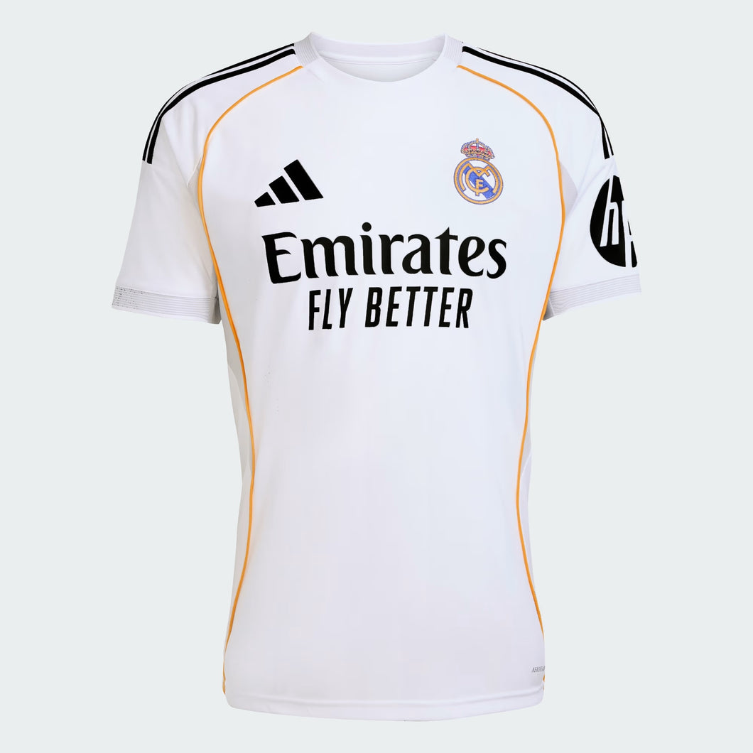 Adidas 2025/2026 Real Madrid Home Men's Aeroready Replica Soccer Jersey