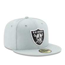 Load image into Gallery viewer, 59Fifty Las Vegas Raiders League Basic Snow Grey - Grey UV
