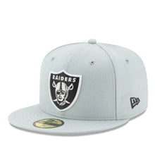Load image into Gallery viewer, 59Fifty Las Vegas Raiders League Basic Snow Grey - Grey UV
