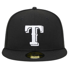Load image into Gallery viewer, Men&#39;s New Era 59Fifty Texas Rangers 1995 ASG Black/White Fitted - Gray UV
