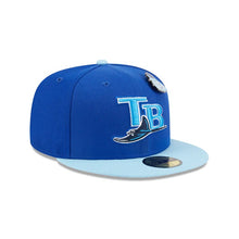 Load image into Gallery viewer, 59Fifty Tampa Bay Rays Elements 2-Tone Royal/Light Blue - Gray UV
