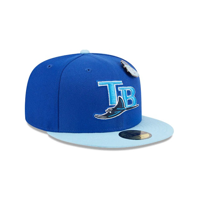 59Fifty Tampa Bay Rays Elements 2-Tone Royal/Light Blue - Gray UV