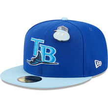 Load image into Gallery viewer, 59Fifty Tampa Bay Rays Elements 2-Tone Royal/Light Blue - Gray UV
