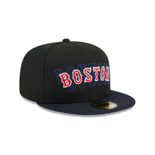 Load image into Gallery viewer, 59Fifty Boston Red Sox New Era Shadow Stitch Fitted Hat - Gray UV
