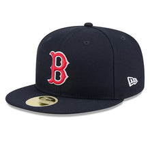 Load image into Gallery viewer, 59Fifty Boston Red Sox Navy 2025 Hall of Fame Fitted Hat - Green UV
