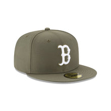 Load image into Gallery viewer, 59Fifty Boston Red Sox MLB Basic Olive - Gray UV

