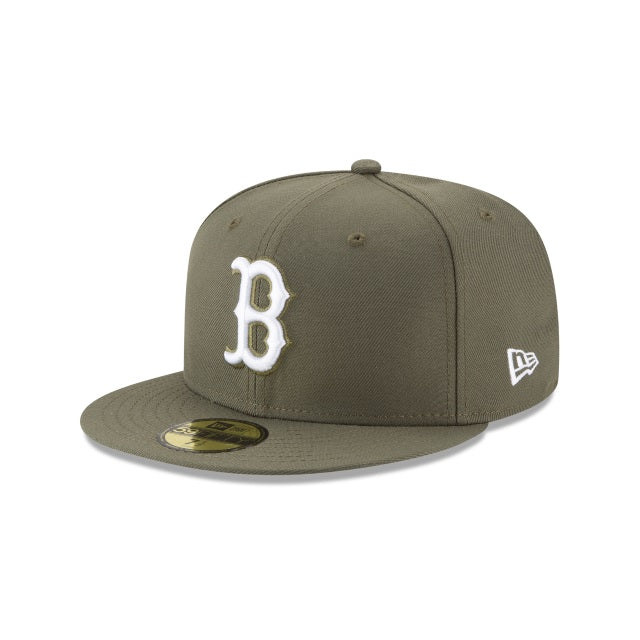 59Fifty Boston Red Sox MLB Basic Olive - Gray UV