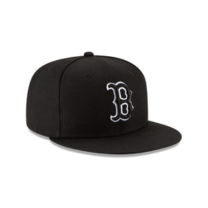 59Fifty Boston Red Sox MLB Basic Black/White Outline - Gray UV