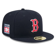 Load image into Gallery viewer, 59Fifty Boston Red Sox Navy 2025 Hall of Fame Fitted Hat - Green UV
