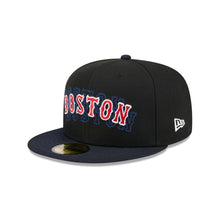 Load image into Gallery viewer, 59Fifty Boston Red Sox New Era Shadow Stitch Fitted Hat - Gray UV
