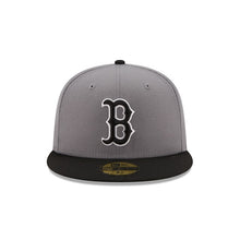 Load image into Gallery viewer, 59Fifty Boston Red Sox MLB Basic 2-Tone Grey/Black - Grey UV
