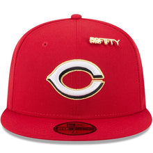 Load image into Gallery viewer, 59Fifty Cincinnati Reds Red 2025 59FIFTY Day Fitted Hat - Gold UV
