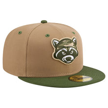 Load image into Gallery viewer, 59Fifty On Field MiLB Theme Night Hudson Valley Renegades Khaki/Olive - Grey UV
