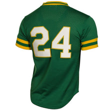 Load image into Gallery viewer, Mitchell &amp; Ness Men&#39;s Rickey Henderson Kelly Green Oakland Athletics Authentic Batting Practice Jersey
