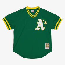 Load image into Gallery viewer, Mitchell &amp; Ness Men&#39;s Rickey Henderson Kelly Green Oakland Athletics Authentic Batting Practice Jersey

