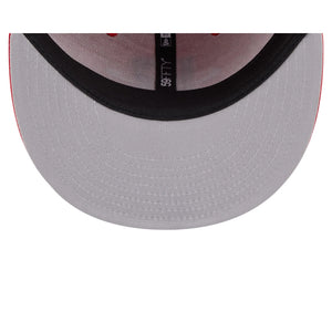 59Fifty New Era Houston Rockets Deceptor Red Fitted Hat - Gray UV
