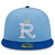 Load image into Gallery viewer, 59Fifty Kansas City Royals Retro City Light Blue/Royal - Gray UV
