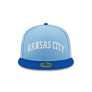 59Fifty Kansas City Royals Powder Blues 2-Tone Light Blue/Royal - Green UV