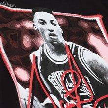Load image into Gallery viewer, Men's Mitchell &amp; Ness Scottie Pippen Chicago Bulls Freeze Frame Classic T-Shirt - Black

