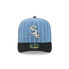 Load image into Gallery viewer, 59Fifty A-Frame Chicago White Sox Blue Parallel Pre Curved Fitted Hat - Gray UV
