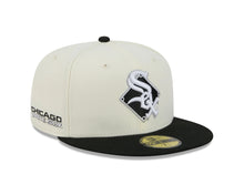 Load image into Gallery viewer, 59Fifty New Era Chicago White Sox Deceptor Logo 2-Tone Chrome/Black - Gray UV
