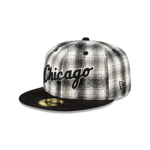 59Fifty Chicago White Comiskey Park Plaid - Gray UV