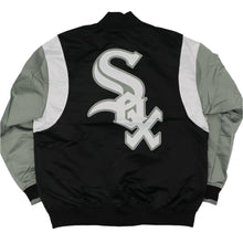 Load image into Gallery viewer, Mitchell &amp; Ness Men's Vintage Chicago White Sox Team Origins Satin Jacket - Black/White
