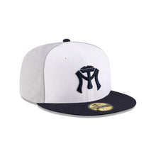 Load image into Gallery viewer, 59Fifty LMB Sultanes de Monterrey Game Cap ALT 3T White/Grey/Navy - Black UV
