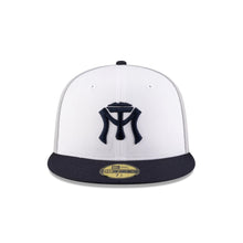 Load image into Gallery viewer, 59Fifty LMB Sultanes de Monterrey Game Cap ALT 3T White/Grey/Navy - Black UV
