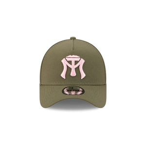 9Forty A-Frame Snapback LMB Sultanes de Monterrey Olive - Grey UV