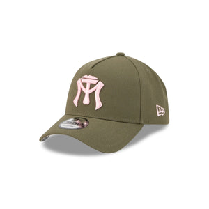 9Forty A-Frame Snapback LMB Sultanes de Monterrey Olive - Grey UV