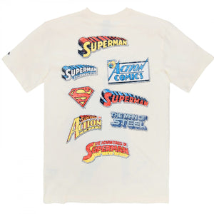 Men's New Era X DC Superman Logo Collection T-Shirt - Cream