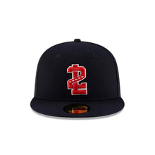 Load image into Gallery viewer, 59Fifty LMB Tecos De Los Dos Laredos Game Cap ALT Navy - Black UV
