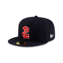 Load image into Gallery viewer, 59Fifty LMB Tecos De Los Dos Laredos Game Cap ALT Navy - Black UV
