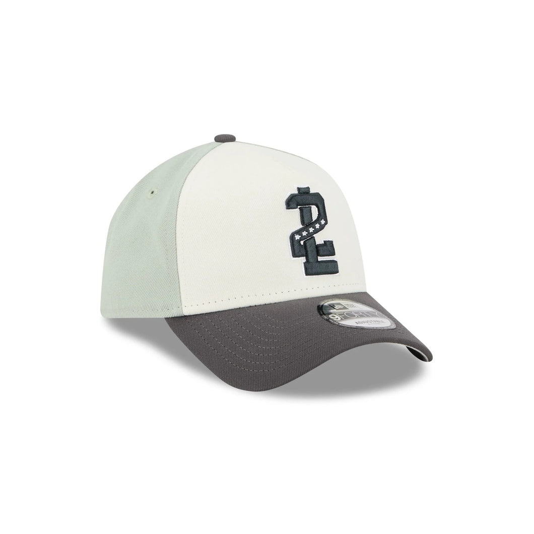 9Forty A-Frame Snapback LMB Tecos de Los Dos Laredos White/Mint- Grey UV