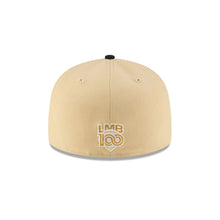 Load image into Gallery viewer, 59Fifty LMB Tecos De Los Dos Laredos Game Cap ALT Chrome/Tan/Navy - Black UV
