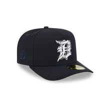 Load image into Gallery viewer, 59Fifty A-Frame Detroit Tigers Navy Barbed Wire Pre Curved Fitted Hat - Gray UV
