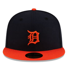 Load image into Gallery viewer, Detroit Tigers Alternate Authentic Collection 59Fifty Fitted On-Field Navy/Orange - Black UV
