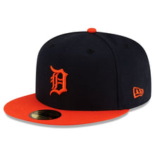 Load image into Gallery viewer, Detroit Tigers Alternate Authentic Collection 59Fifty Fitted On-Field Navy/Orange - Black UV
